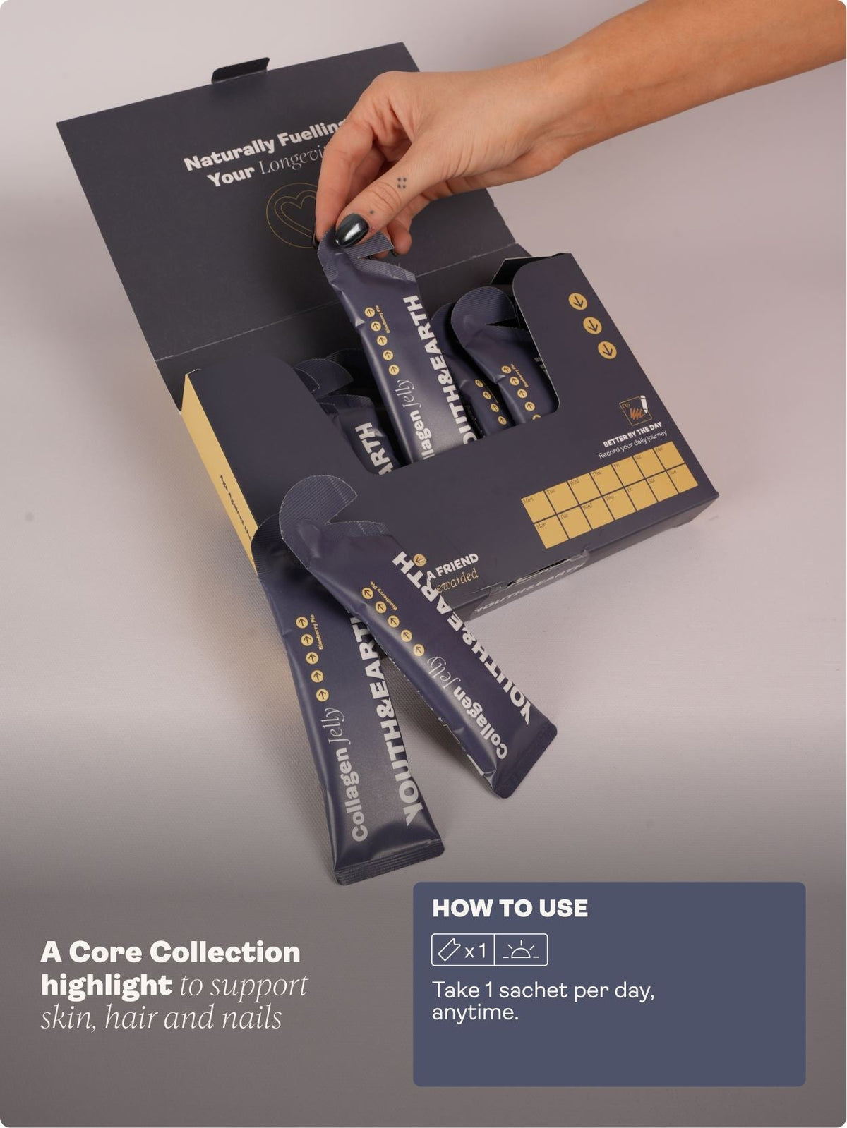 Collagen Jelly - Blueberry Pie - youthandearth -