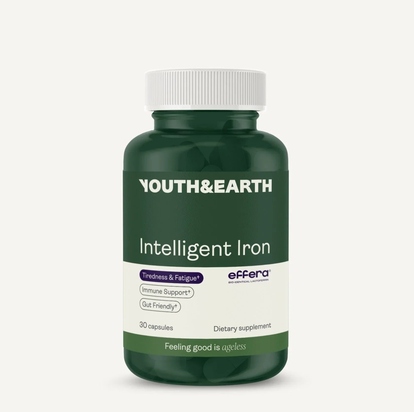 Youth & Earth Intelligent Iron (Effera Human Lactoferrin) for Gut Health and Immune Support