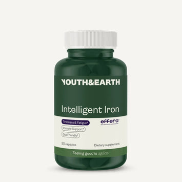 Youth & Earth Intelligent Iron (Effera Human Lactoferrin) for Gut Health and Immune Support