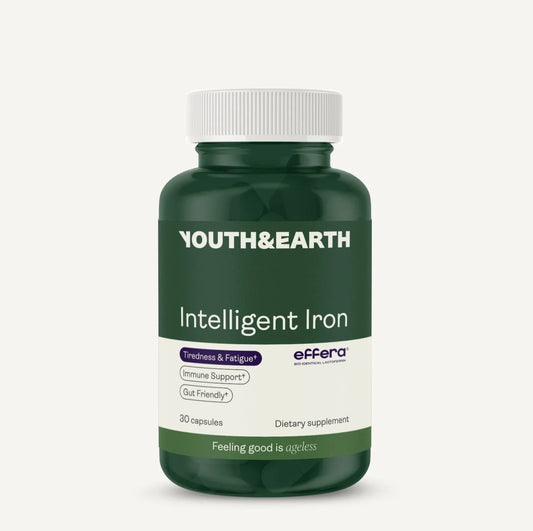 Youth & Earth Intelligent Iron (Effera Human Lactoferrin) for Gut Health and Immune Support