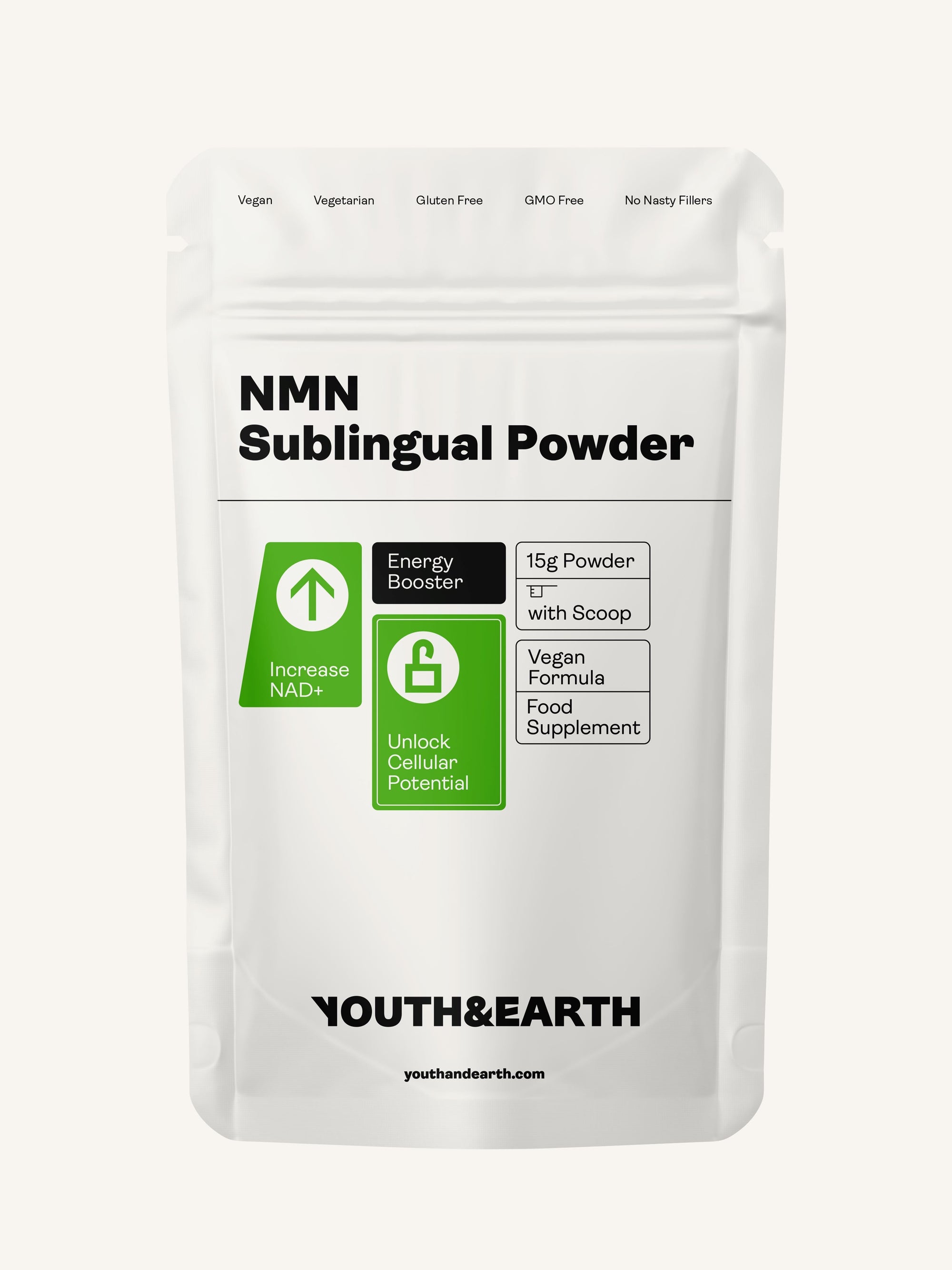 NMN Nicotinamide Mononucleotide Sublingual Powder - youthandearth - 