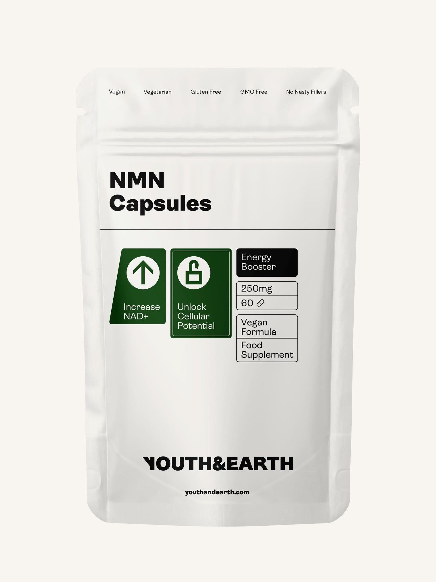 NMN Supplement - 60 Capsules - youthandearth - 