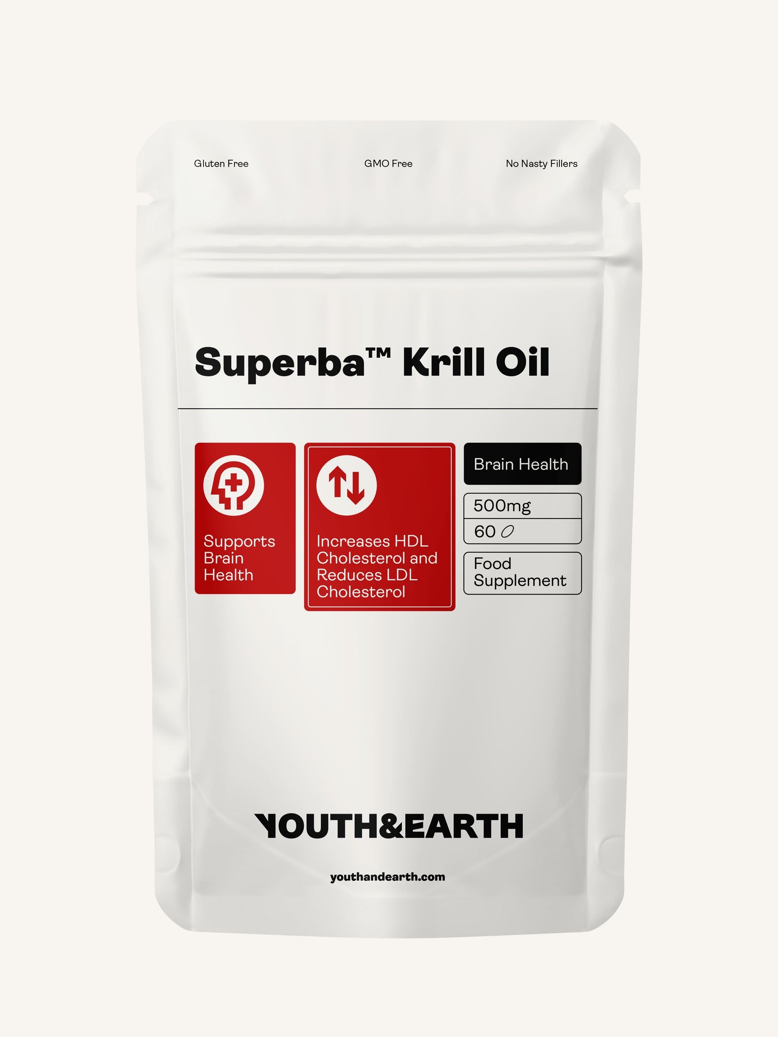 Superba ™ Krill Oil – 500mg, 60 Softgels - youthandearth - Brain Health